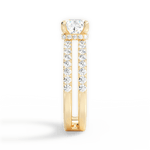 Christie Cushion Cut Lab Grown Diamond 18Kt Yellow Gold Engagement Ring - View 3
