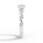 Emma Asscher Cut Lab Grown Diamond 18Kt White Gold Engagement Ring - View 4
