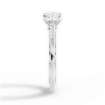Christina Princess Cut Lab Grown Diamond 14Kt White Gold Engagement Ring - View 3
