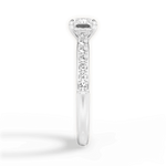 Diane Radiant Cut Lab Grown Diamond 14Kt White Gold Engagement Ring - View 4