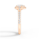 Joyce Heart Cut Lab Grown Diamond 18Kt Rose Gold Engagement Ring - View 3