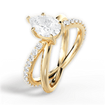 Jennifer Pear Cut Lab Grown Diamond 18Kt Yellow Gold Engagement Ring - View 4