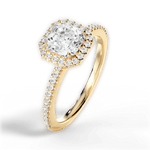 Joanne Asscher Cut Lab Grown Diamond 18Kt Yellow Gold Engagement Ring - View 4