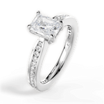Katelyn Radiant Cut Lab Grown Diamond 14Kt White Gold Engagement Ring - View 2