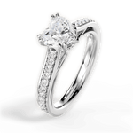 Deborah Heart Cut Lab Grown Diamond 14Kt White Gold Engagement Ring - View 2
