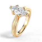 Gillian Marquise Cut Lab Grown Diamond 18Kt Yellow Gold Engagement Ring - View 4