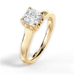 Carol Asscher Cut Lab Grown Diamond 18Kt Yellow Gold Engagement Ring - View 4
