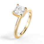 Casey Asscher Cut Lab Grown Diamond 18Kt Yellow Gold Engagement Ring - View 4