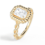 Belinda Radiant Cut Lab Grown Diamond 18Kt Yellow Gold Engagement Ring - View 4