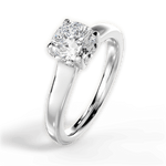 Carol Cushion Cut Lab Grown Diamond Platinum Engagement Ring - View 3