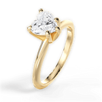 Casey Heart Cut Lab Grown Diamond 18Kt Yellow Gold Engagement Ring - View 4