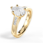 Brittany Pear Cut Lab Grown Diamond 18Kt Yellow Gold Engagement Ring - View 4