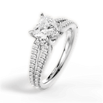 Jessica Heart Cut Lab Grown Diamond 14Kt White Gold Engagement Ring - View 2