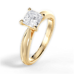 Colleen Princess Cut Lab Grown Diamond 18Kt Yellow Gold Engagement Ring - View 2