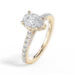 Laura Pear Cut Lab Grown Diamond 18Kt Yellow Gold Engagement Ring - View 4