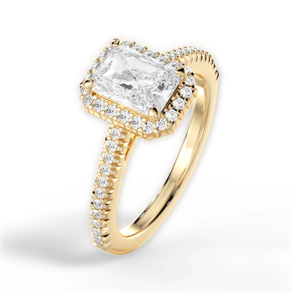 Jenny Radiant Cut Lab Grown Diamond 18Kt Yellow Gold Engagement Ring - View 4