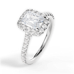 Ingrid Radiant Cut Lab Grown Diamond Platinum Engagement Ring - View 4