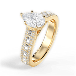 Lynn Pear Cut Lab Grown Diamond 18Kt Yellow Gold Engagement Ring - View 4