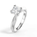Anastasia Asscher Cut Lab Grown Diamond 14Kt White Gold Engagement Ring - View 2