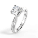 Anastasia Cushion Cut Lab Grown Diamond 18Kt White Gold Engagement Ring - View 4