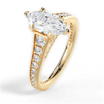 Leslie Marquise Cut Lab Grown Diamond 18Kt Yellow Gold Engagement Ring - View 2