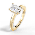 Brianna Radiant Cut Lab Grown Diamond 18Kt Yellow Gold Engagement Ring - View 4