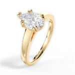 Courtney Pear Cut Lab Grown Diamond 18Kt Yellow Gold Engagement Ring - View 4