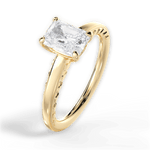 Annette Radiant Cut Lab Grown Diamond 18Kt Yellow Gold Engagement Ring - View 4