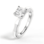 Aaliyah Asscher Cut Lab Grown Diamond Platinum Engagement Ring - View 3