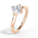 Ashley Cushion Cut Lab Grown Diamond 18Kt Rose Gold Engagement Ring - View 4