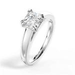 Anna Asscher Cut Lab Grown Diamond 18Kt White Gold Engagement Ring - View 2