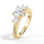 Dorothy Heart Cut Lab Grown Diamond 18Kt Yellow Gold Engagement Ring - View 4