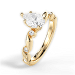 Emma Pear Cut Lab Grown Diamond 18Kt Yellow Gold Engagement Ring - View 3