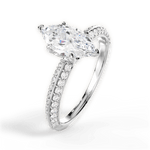Gail Marquise Cut Lab Grown Diamond Platinum Engagement Ring - View 2