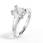 Anna Radiant Cut Lab Grown Diamond 14Kt White Gold Engagement Ring - View 2