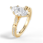 Gabriela Marquise Cut Lab Grown Diamond 18Kt Yellow Gold Engagement Ring - View 3