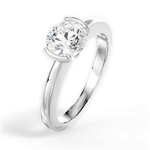 Bridget Heart Cut Lab Grown Diamond 14Kt White Gold Engagement Ring - View 2