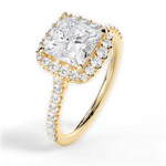 Ingrid Princess Cut Lab Grown Diamond 18Kt Yellow Gold Engagement Ring - View 4