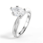 Anastasia Pear Cut Lab Grown Diamond 18Kt White Gold Engagement Ring - View 2