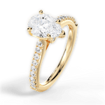 Frances Pear Cut Lab Grown Diamond 18Kt Yellow Gold Engagement Ring - View 4