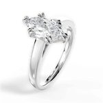 Anna Marquise Cut Lab Grown Diamond 14Kt White Gold Engagement Ring - View 4