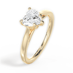 Angie Heart Cut Lab Grown Diamond 18Kt Yellow Gold Engagement Ring - View 4