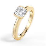 Bridget Asscher Cut Lab Grown Diamond 18Kt Yellow Gold Engagement Ring - View 3