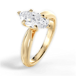 Colleen Marquise Cut Lab Grown Diamond 18Kt Yellow Gold Engagement Ring - View 4
