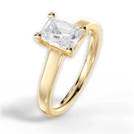 Ariana Radiant Cut Lab Grown Diamond 18Kt Yellow Gold Engagement Ring - View 2