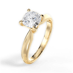 Beth Cushion Cut Lab Grown Diamond 18Kt Yellow Gold Engagement Ring - View 2