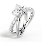 Jennifer Heart Cut Lab Grown Diamond 14Kt White Gold Engagement Ring - View 2
