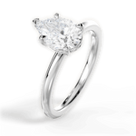 Brenda Pear Cut Lab Grown Diamond 14Kt White Gold Engagement Ring - View 2