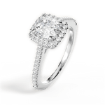 Jeanne Asscher Cut Lab Grown Diamond 14Kt White Gold Engagement Ring - View 3