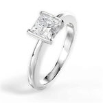 Bridget Princess Cut Lab Grown Diamond 18Kt White Gold Engagement Ring - View 4
